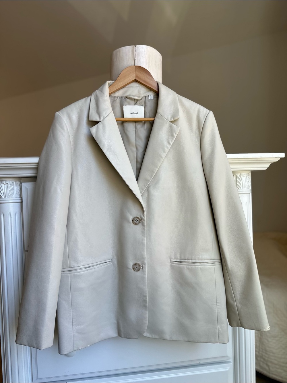 Wilfred Vegan Leather Blazer Size S